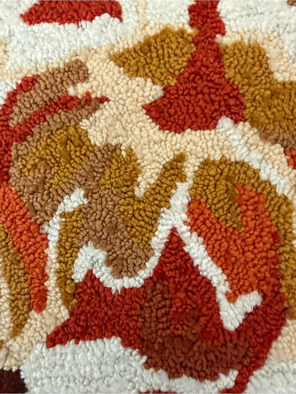 Autumn Harvest Cream & Multi Hooked Door Mat by Autumn Harvest